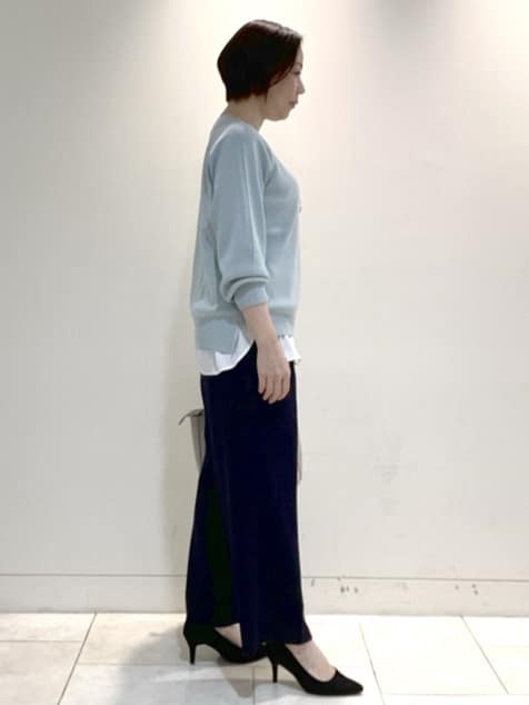 フミさんの「Reflect｜【ゆったり着られる◎】ラグランスリーブニット」を使ったコーディネート