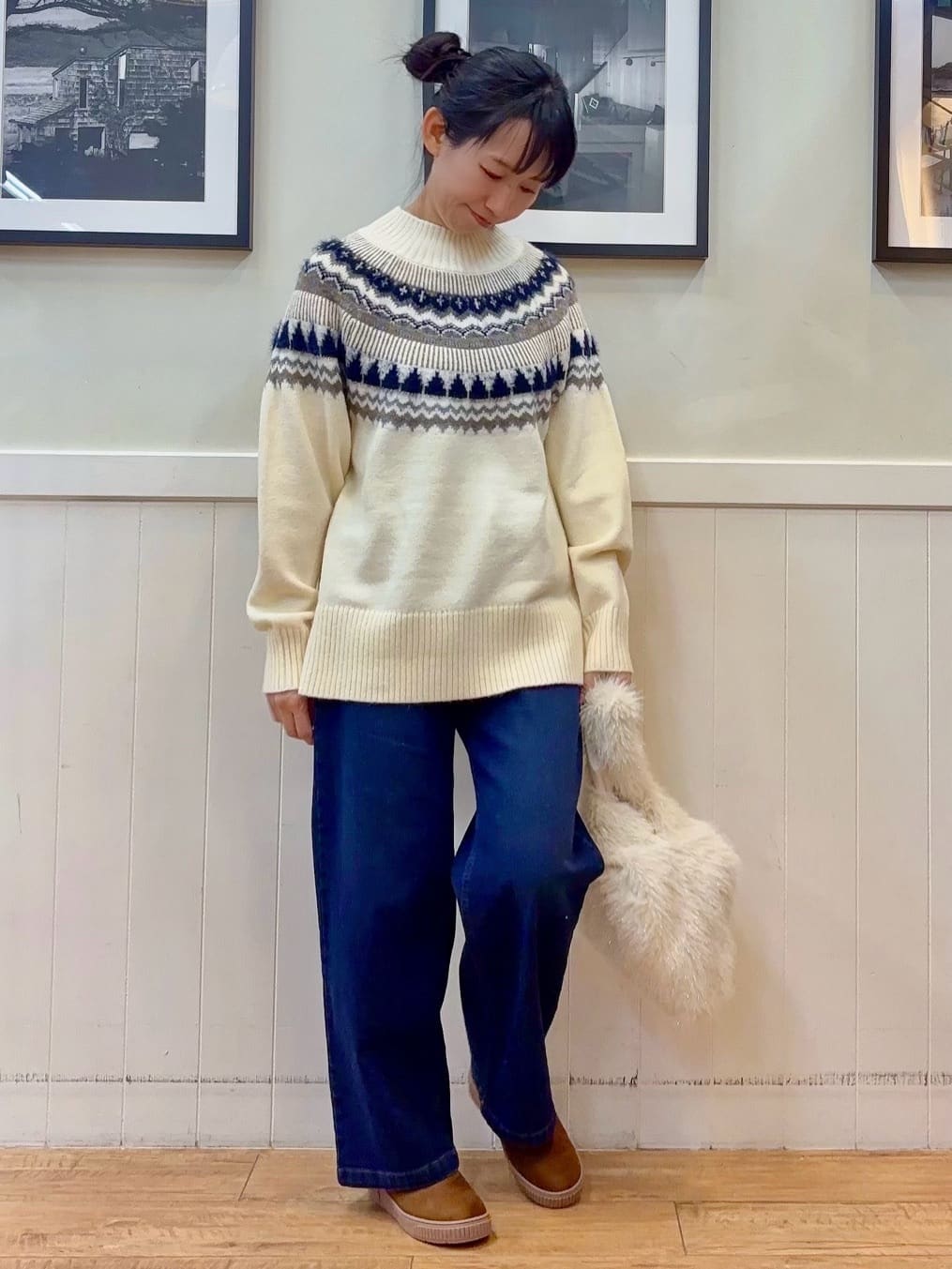ゆうさんの「SHOO･LA･RUE｜【撥水/あったか】たっぷり着られる 中綿モンスターショートコート」を使ったコーディネート