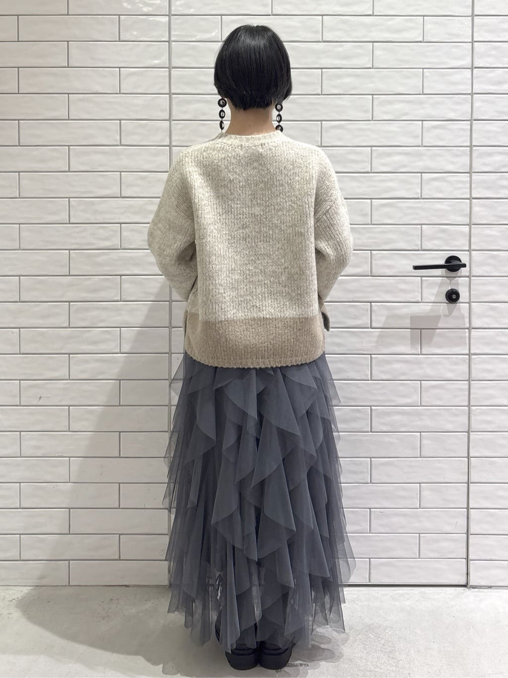 ayumiさんの「OPAQUE.CLIP｜カラーMIXミドルゲージニット【洗濯機OK】」を使ったコーディネート