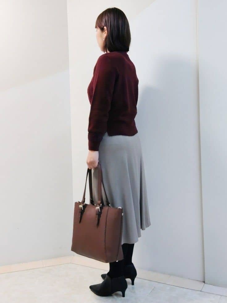 エリさんの「Reflect｜【ほんのりラメ感◎】ケーブル柄ニット」を使ったコーディネート