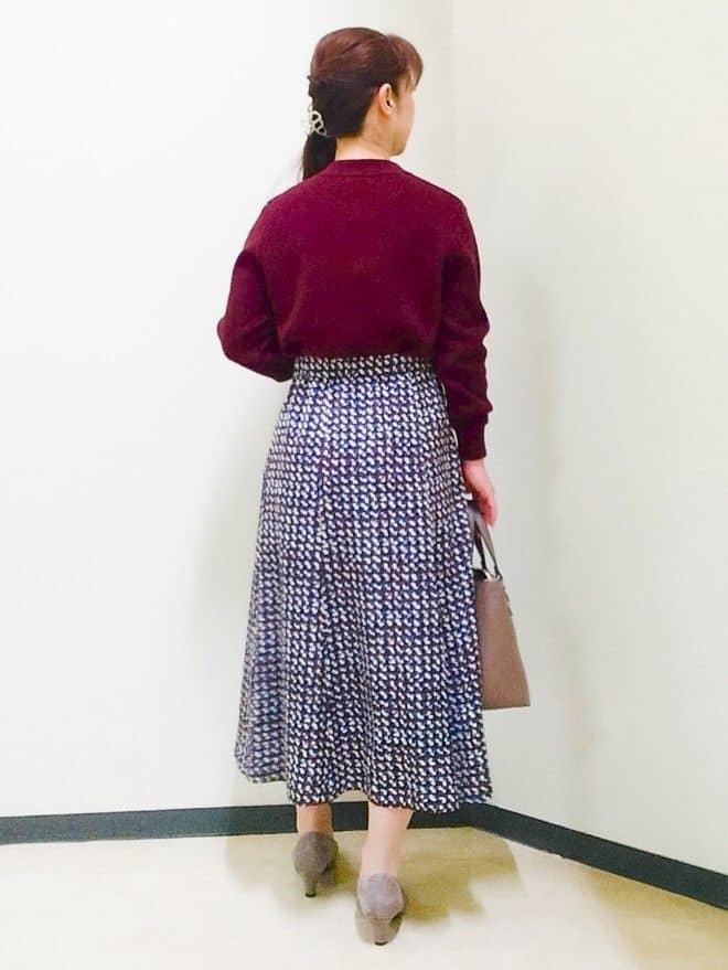 花さんの「Reflect｜【SS-4Lサイズ／衿が顔に当たらない◎】スタンドネックミドルコート」を使ったコーディネート