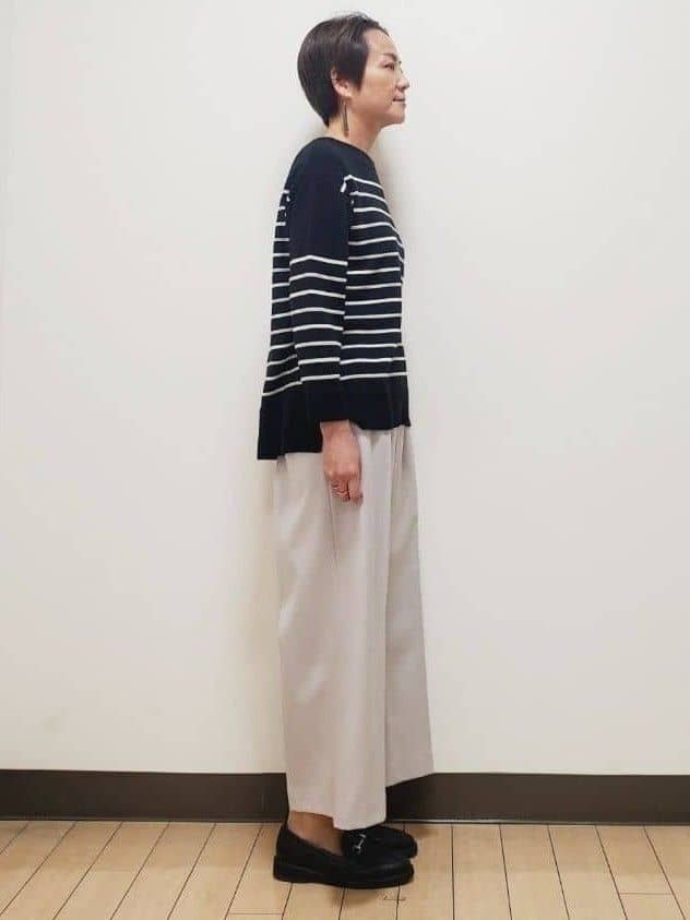 yuuさんの「Reflect｜【腰周りすっきり◎】ワイドクロップドパンツ」を使ったコーディネート