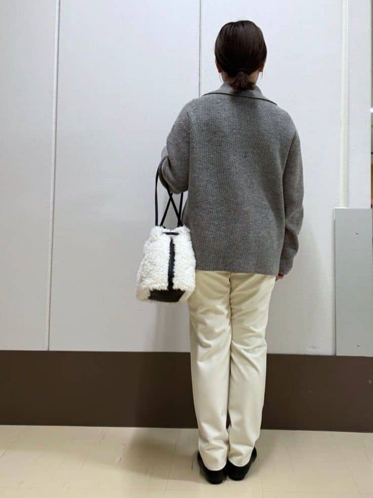 Rikoさんの「INDIVI｜【洗える】カラーネップ ダブルジップカーディガン」を使ったコーディネート
