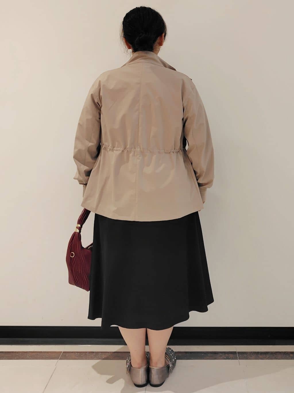 FMさんの「COUP DE CHANCE｜【手洗い可／裏地なし／ウエスト絞り可】スタンド衿ブルゾン」を使ったコーディネート