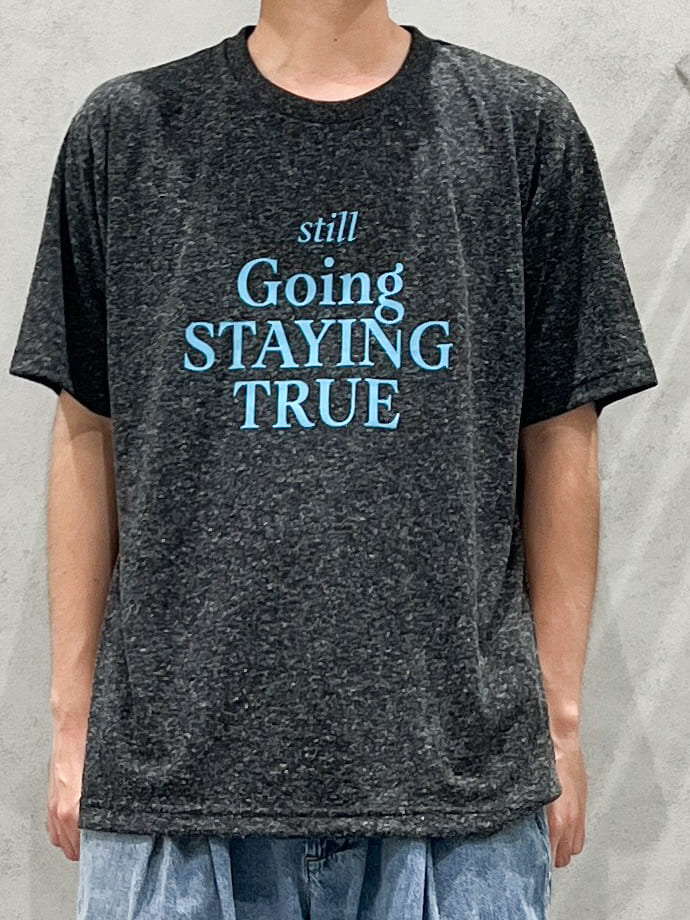 SHI-MAさんの「THE SHOP TK｜ポリ麻プリント半袖Tシャツ【洗濯機OK】」を使ったコーディネート