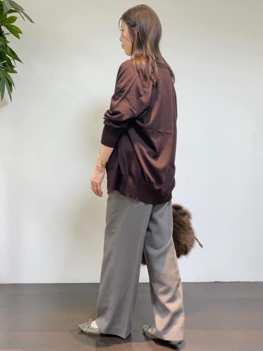 tomoさんの「UNTITLED｜【アンサンブル可/六分袖/洗える】ウールシルクニット」を使ったコーディネート