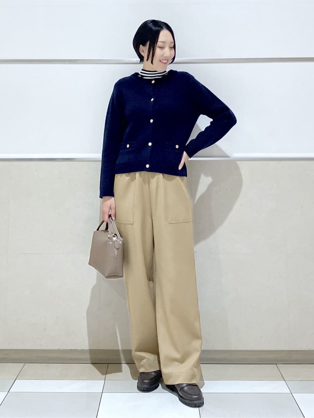 eriko さんの「Dessin｜ウールカシミヤカーディガン」を使ったコーディネート