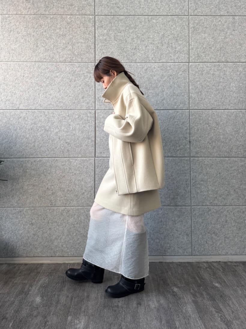 designer yukaさんの「CODE A｜wool mini dress」を使ったコーディネート