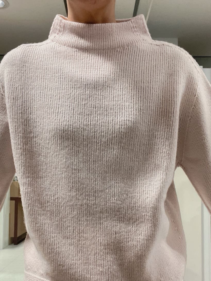 IWAMOさんの「UNTITLED｜【洗える】スポンディッシュ ボトルネックニット」を使ったコーディネート