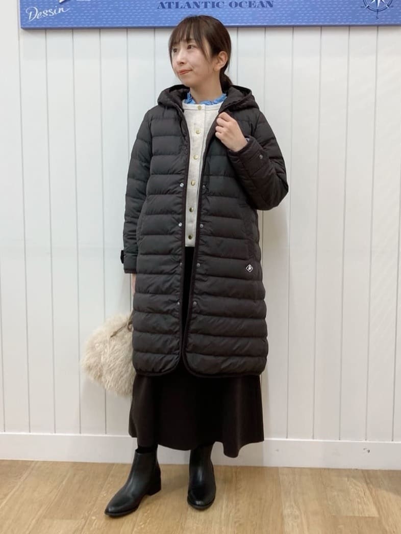 yoshiさんの「Dessin｜【撥水・2WAY】ミュラーダウンコートロング丈」を使ったコーディネート
