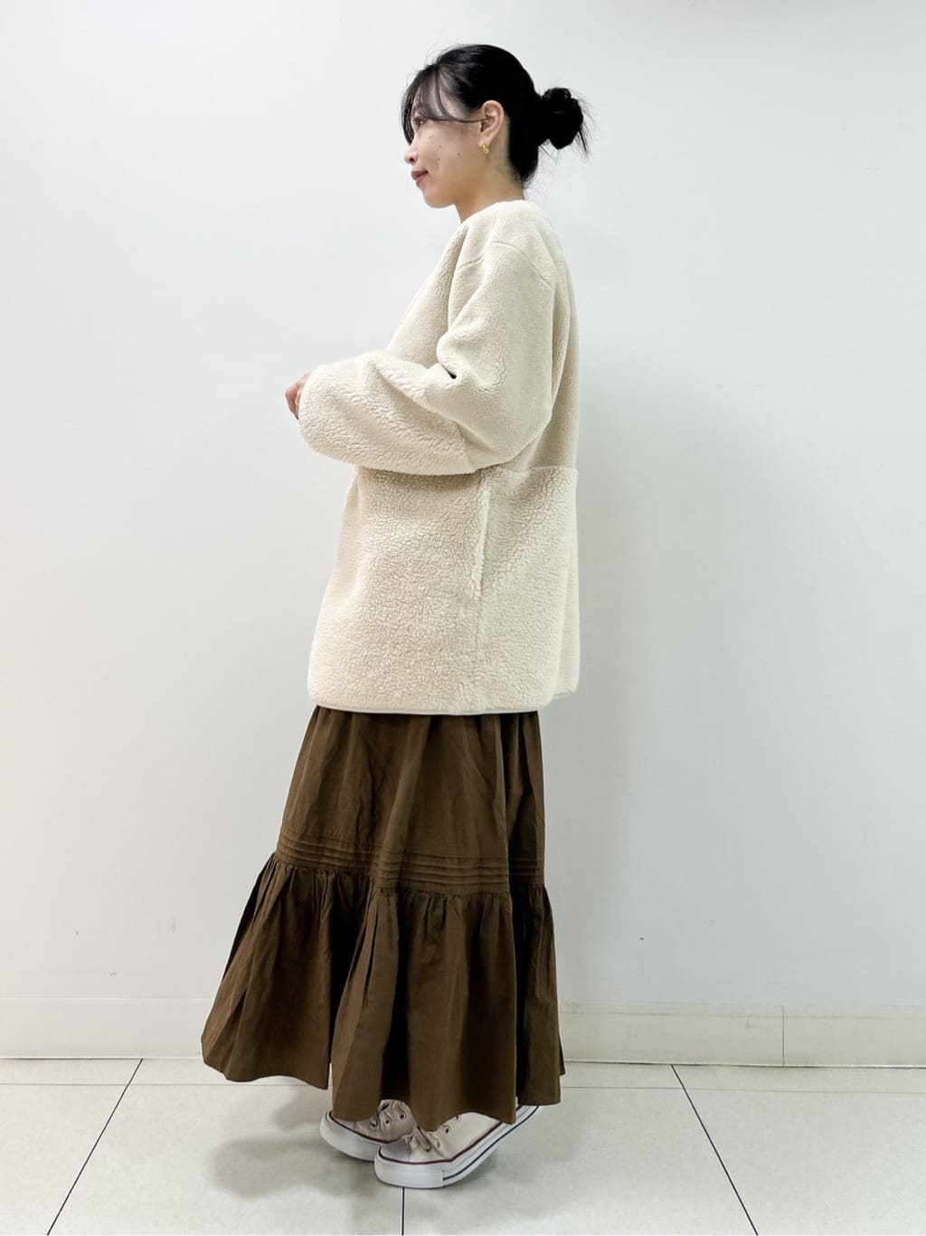 Kaiさんの「Dessin｜【2WAY】フェイクムートンコート」を使ったコーディネート