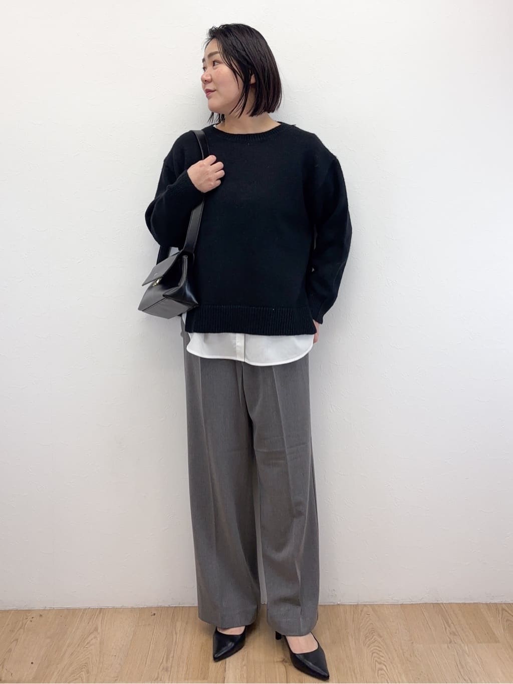 Takeさんの「OPAQUE.CLIP｜リラクシークルーネックニット【洗濯機OK】」を使ったコーディネート