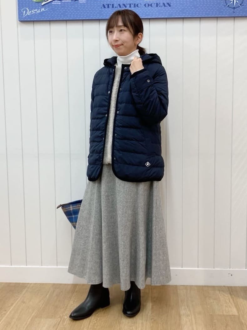 yoshiさんの「Dessin｜【撥水・2WAY】ミュラーダウンコートミドル丈」を使ったコーディネート