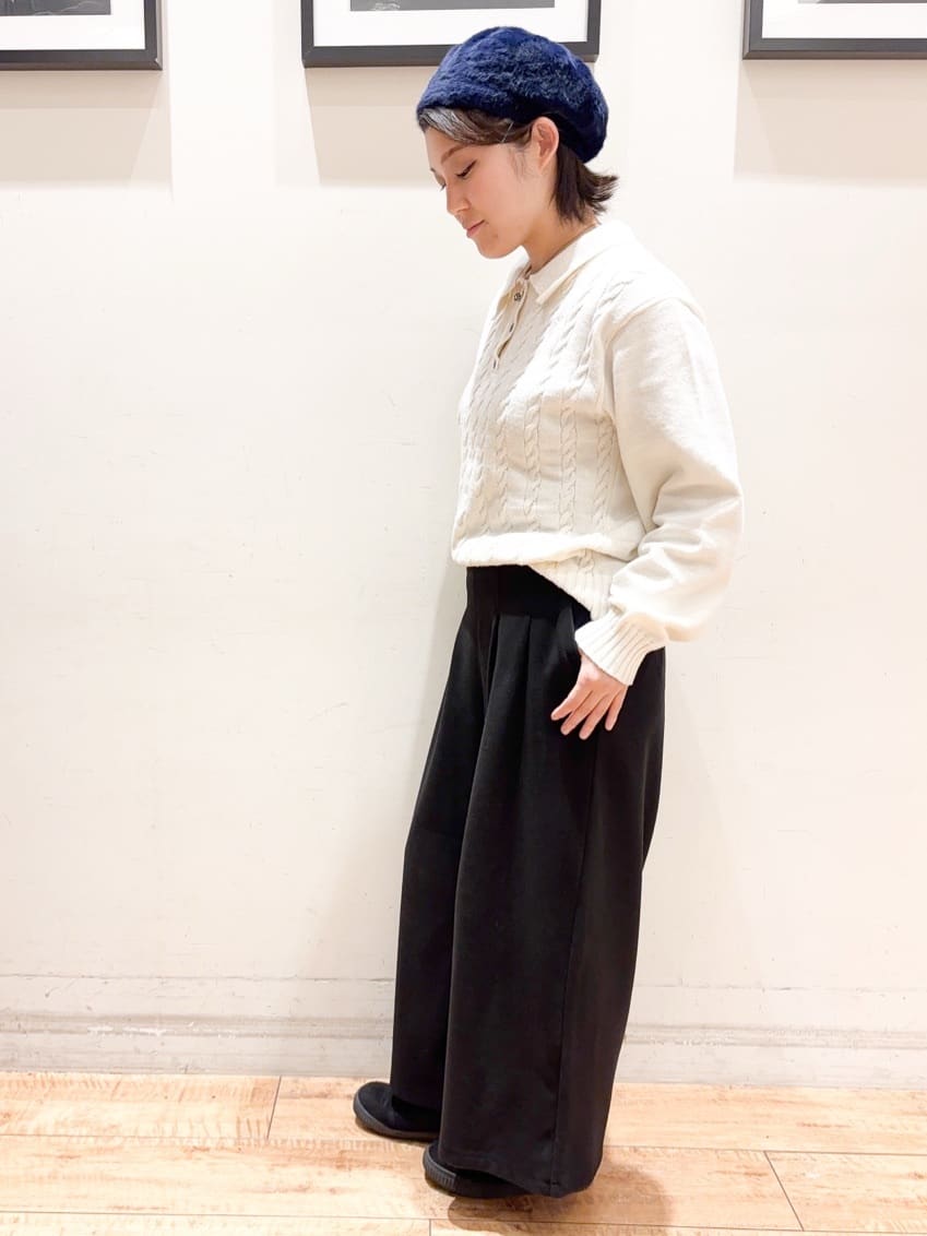 かふぇもか。さんの「SHOO･LA･RUE｜【着丈選べる/きっと虜になる】あったかもちもち ワイドパンツ」を使ったコーディネート