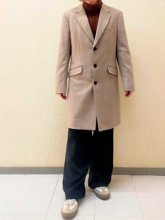 nerさんの「TAKEO KIKUCHI｜アンチピリング タートルネック ニット」を使ったコーディネート