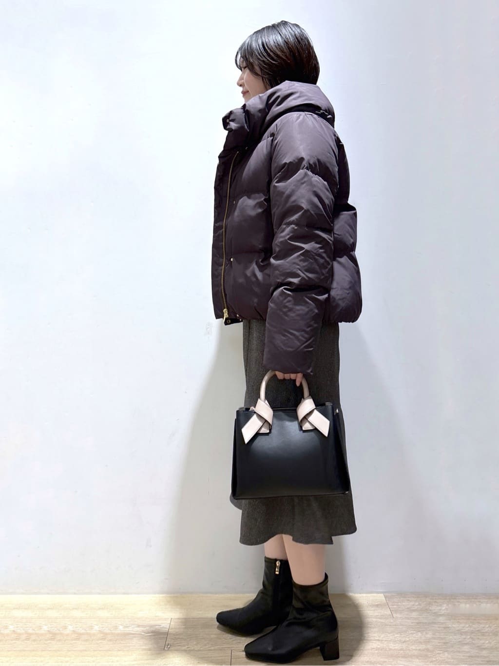 mizukiさんの「index｜KAWADAダウンショートコート【撥水／洗濯機OK／静電気防止裏地】《XS～LL》」を使ったコーディネート