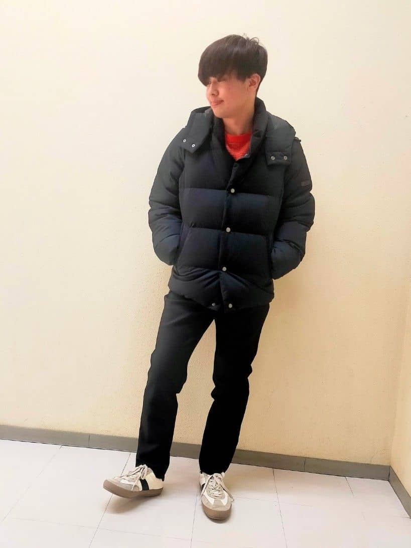 nerさんの「TAKEO KIKUCHI｜メランジ ニットプルオーバー」を使ったコーディネート