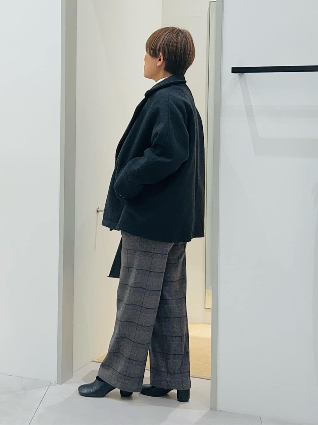 タナさんの「THE SHOP TK｜【着丈選べる/XS～XLサイズ】あったか裏起毛ワイドパンツ」を使ったコーディネート