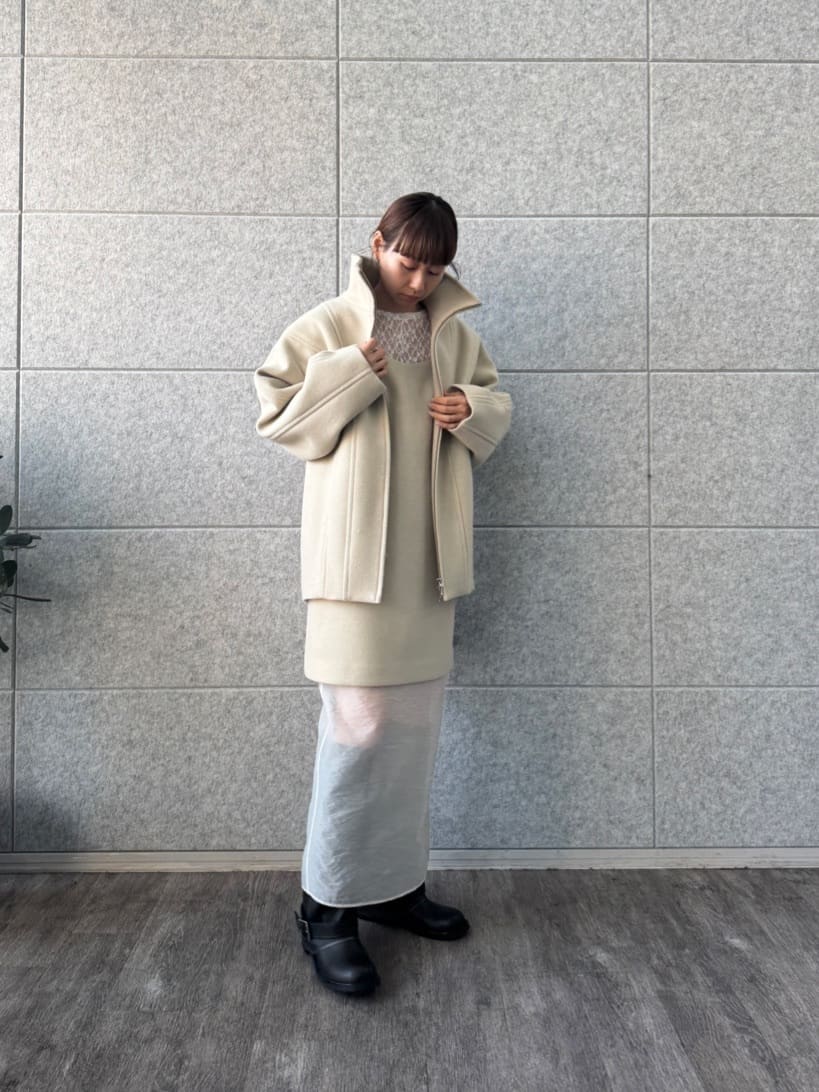 designer yukaさんの「CODE A｜wool mini dress」を使ったコーディネート