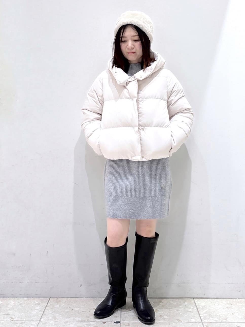 mameさんの「OPAQUE.CLIP｜KAWADAダウンショートコート【撥水／洗濯機OK／静電気防止裏地】《XS～LL》」を使ったコーディネート