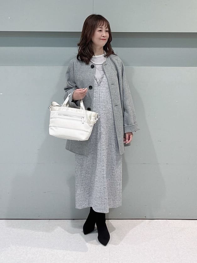 makiさんの「UNTITLED｜【ミディ丈/軽やか】セミラグランリバー コート」を使ったコーディネート