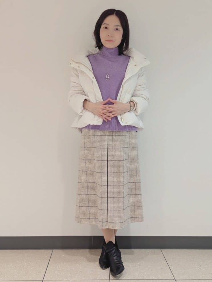 Ayaさんの「UNTITLED｜【トレンド/撥水機能/防寒】ショートダウンコート」を使ったコーディネート