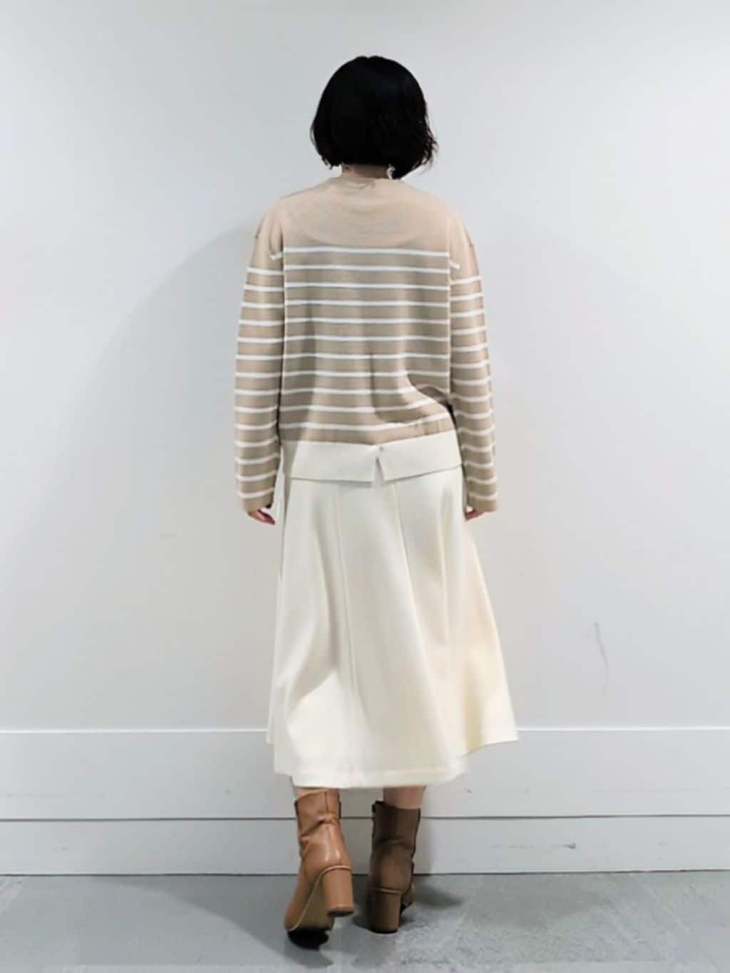 ミズタさんの「UNTITLED｜【洗える】モックネックミラノリブニット」を使ったコーディネート