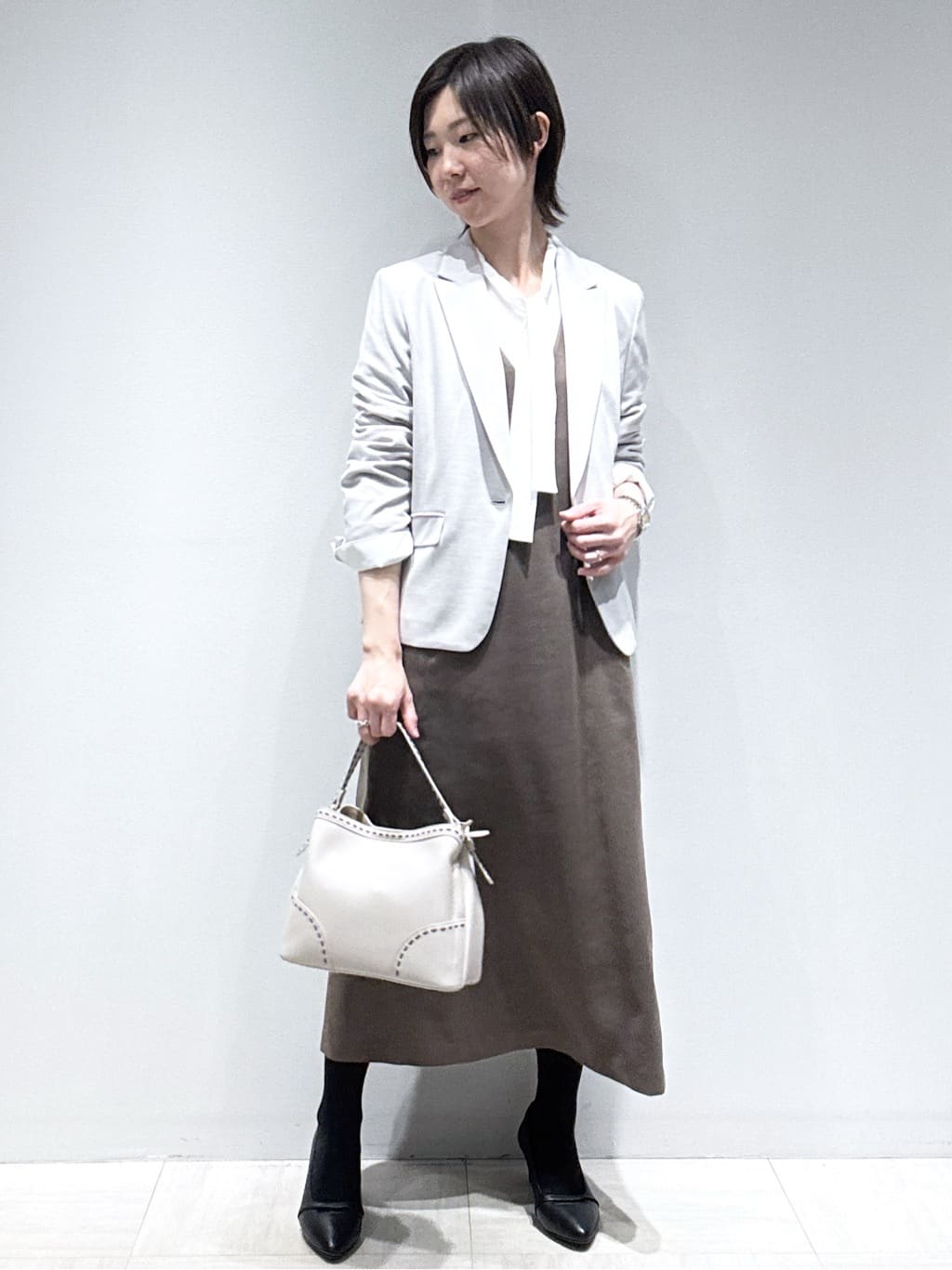 まちこさんの「Reflect｜【SS-4Lサイズ】匠ジャケット／ベーシックテーラード／WEB先行カラーあり」を使ったコーディネート