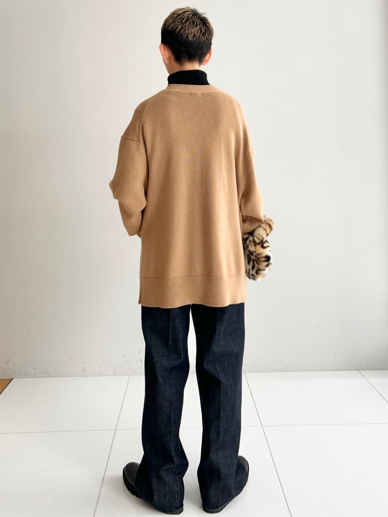 OCHIAIさんの「DRESSTERIOR｜レタードニットカーディガン」を使ったコーディネート