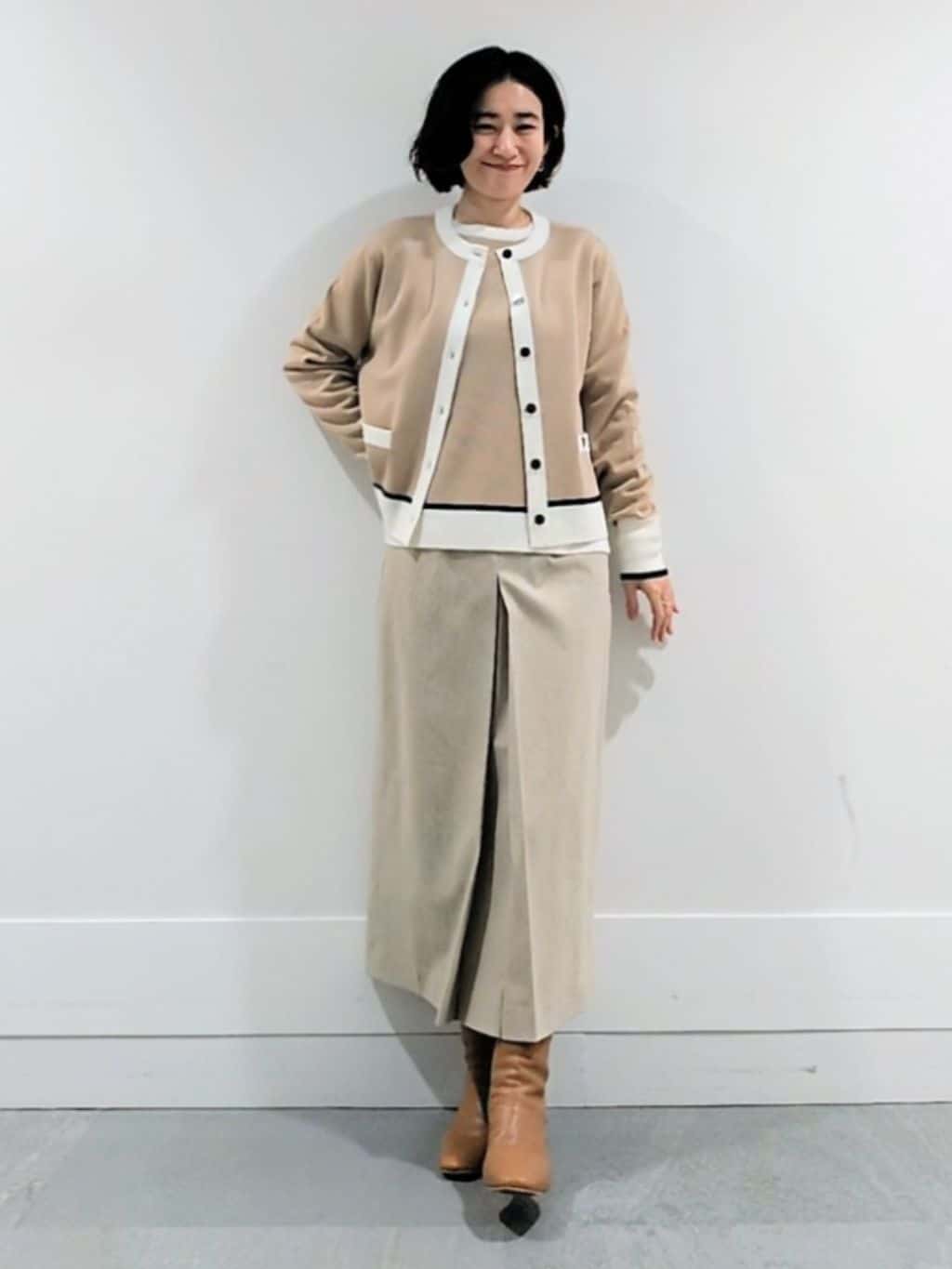 ミズタさんの「UNTITLED｜【アンサンブル可/洗える】ウールミラノリブニット」を使ったコーディネート