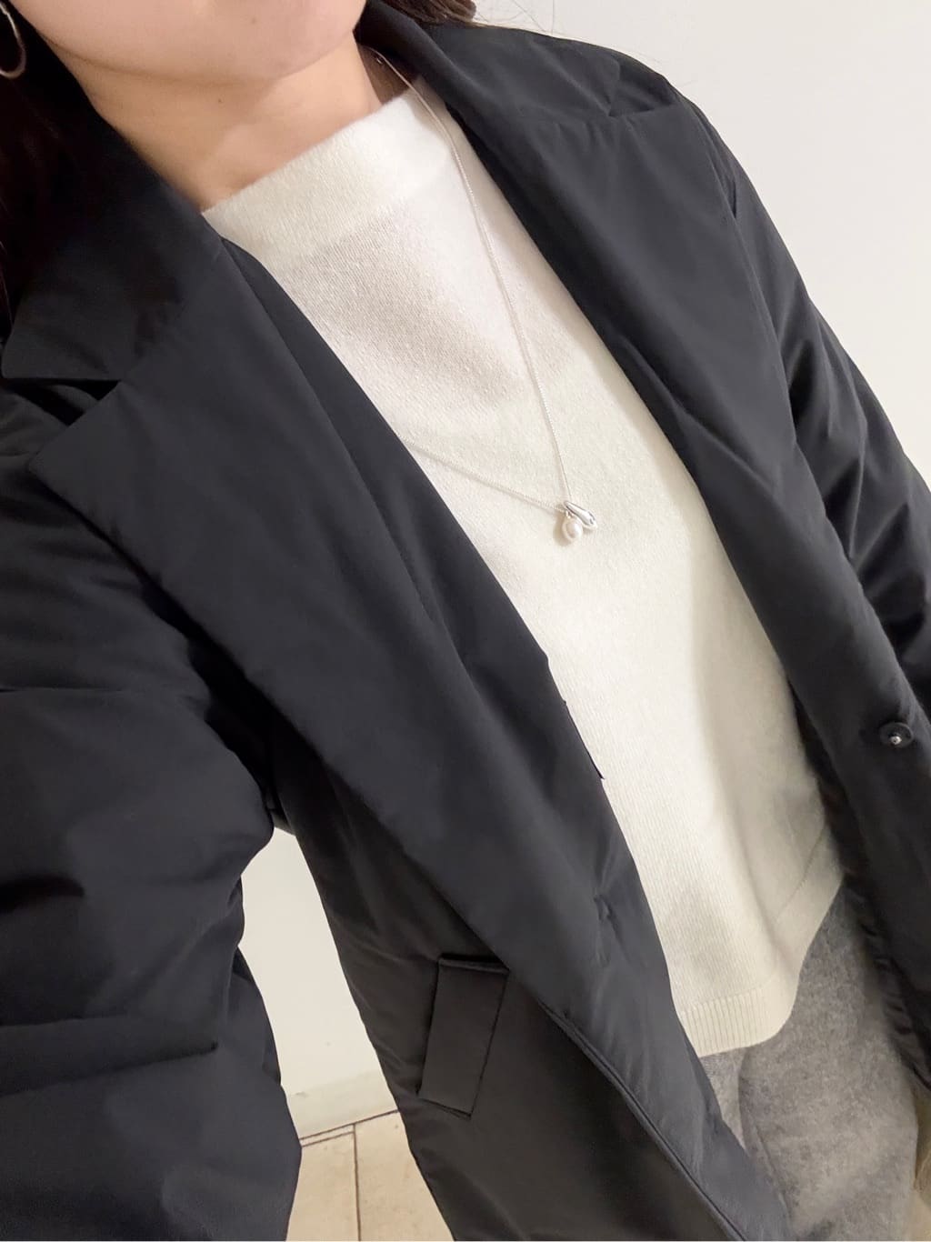 kahoさんの「INDIVI｜【超軽量／蓄熱】ライトパフチェスターコート」を使ったコーディネート