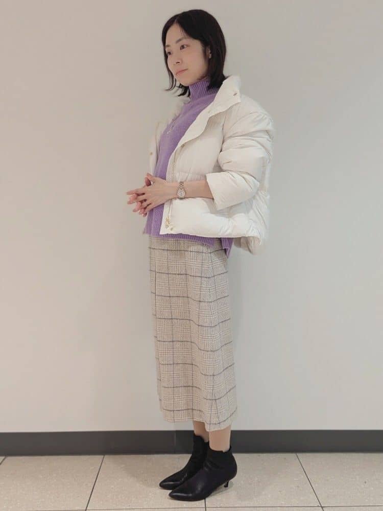 Ayaさんの「UNTITLED｜【トレンド/撥水機能/防寒】ショートダウンコート」を使ったコーディネート