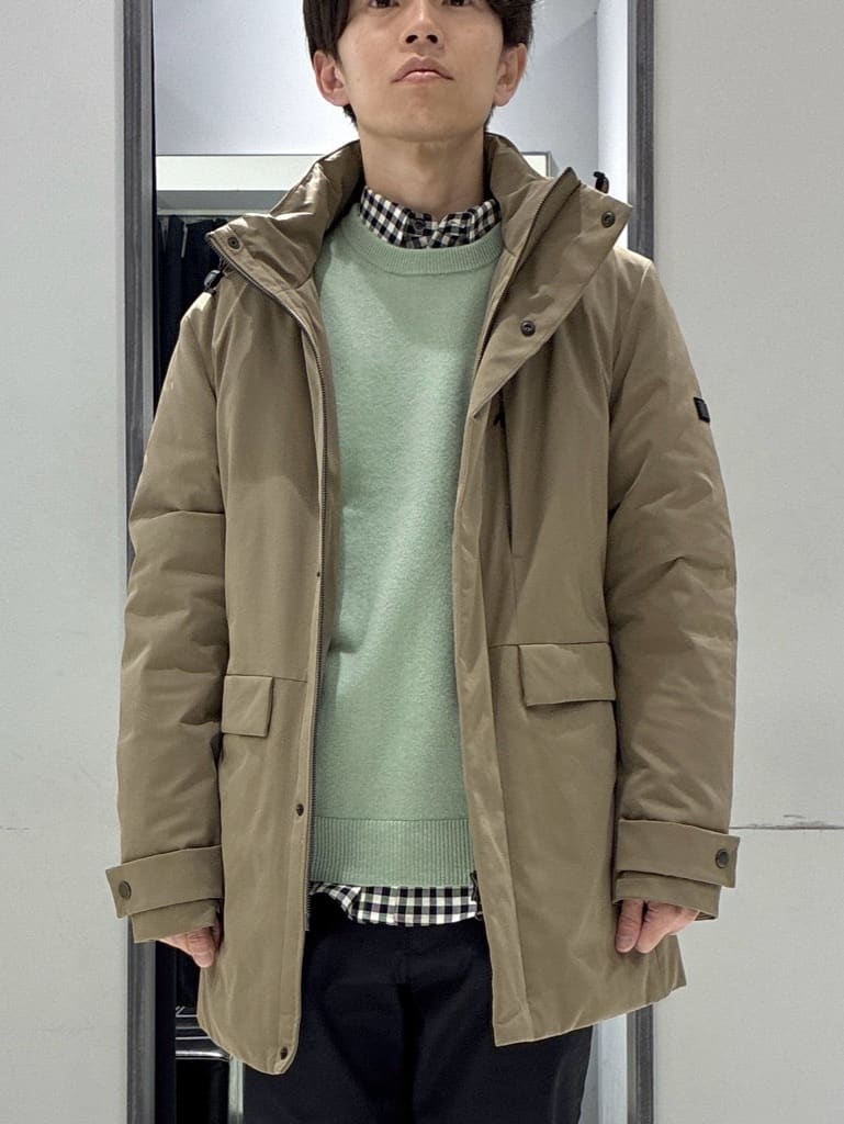 わいずみさんの「TAKEO KIKUCHI｜【Air Palette Knit】ワンポイント カラーニット プルオーバー」を使ったコーディネート