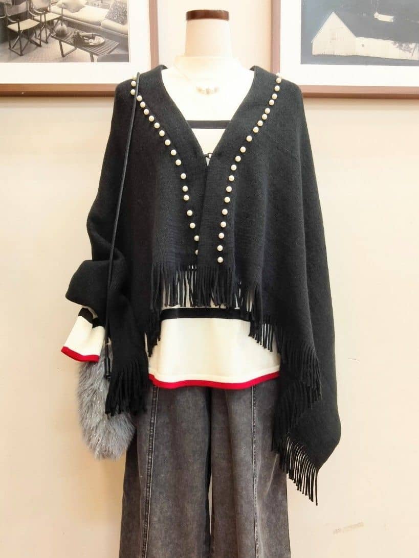 うっちーさんの「SHOO･LA･RUE｜【S-LL】抜け感あるスタイルに ケミカルデニム イージーワイドパンツ」を使ったコーディネート