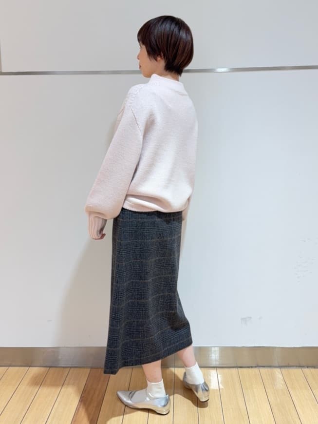 あやさんの「UNTITLED｜【洗える】スポンディッシュ ボトルネックニット」を使ったコーディネート