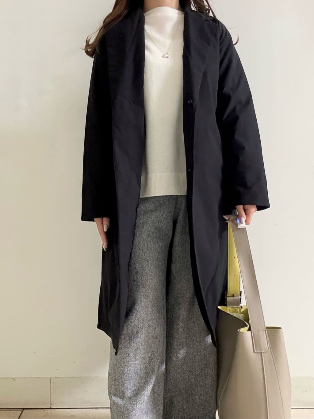 kahoさんの「INDIVI｜【超軽量／蓄熱】ライトパフチェスターコート」を使ったコーディネート