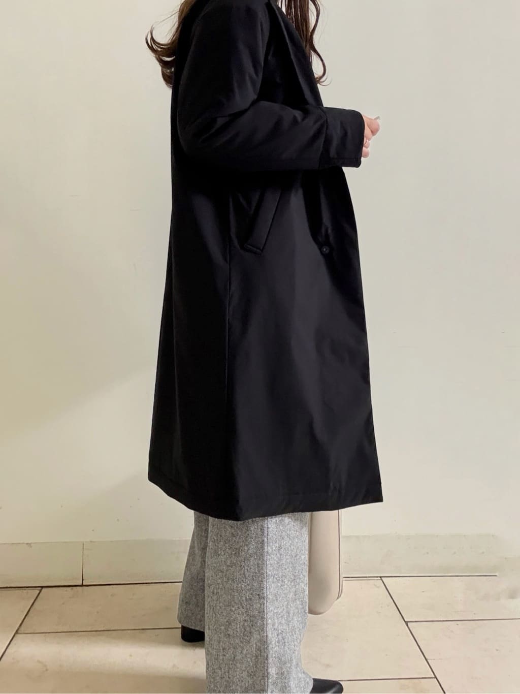 kahoさんの「INDIVI｜【超軽量／蓄熱】ライトパフチェスターコート」を使ったコーディネート