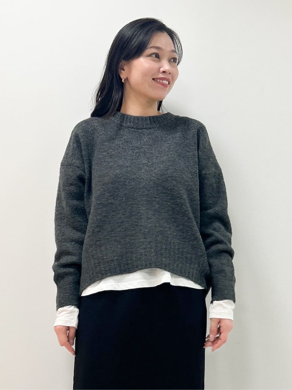 Kaiさんの「Dessin｜【洗える】クルーネックワイドニット」を使ったコーディネート