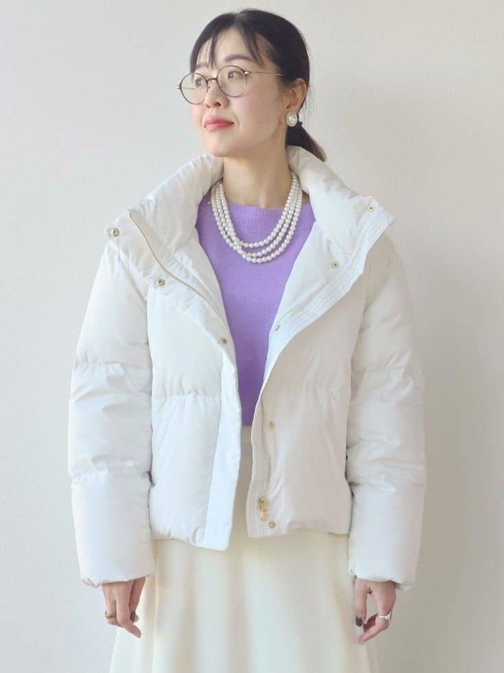 MUTSUKOさんの「UNTITLED｜【トレンド/撥水機能/防寒】ショートダウンコート」を使ったコーディネート
