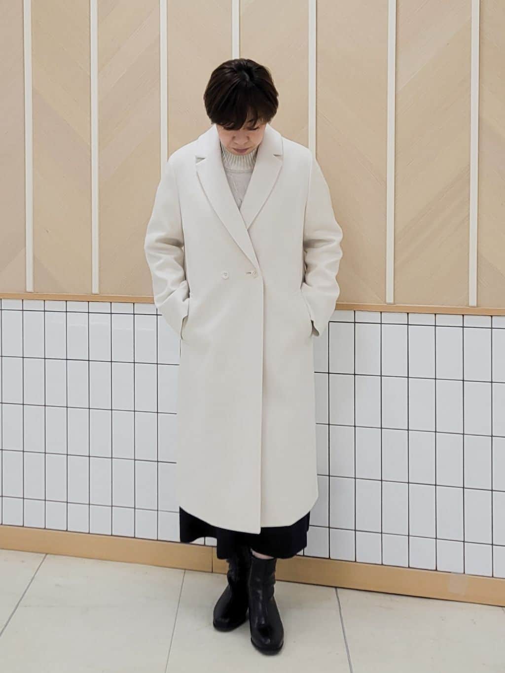 tomoさんの「COUP DE CHANCE｜ウェーブスライダー／長さ調整可能／ストーン使い」を使ったコーディネート