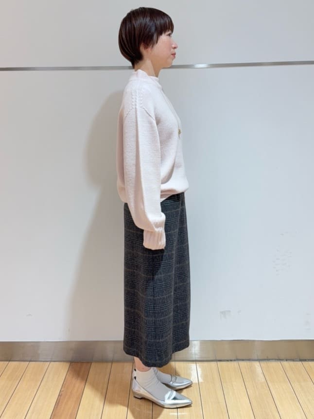 あやさんの「UNTITLED｜【洗える】スポンディッシュ ボトルネックニット」を使ったコーディネート