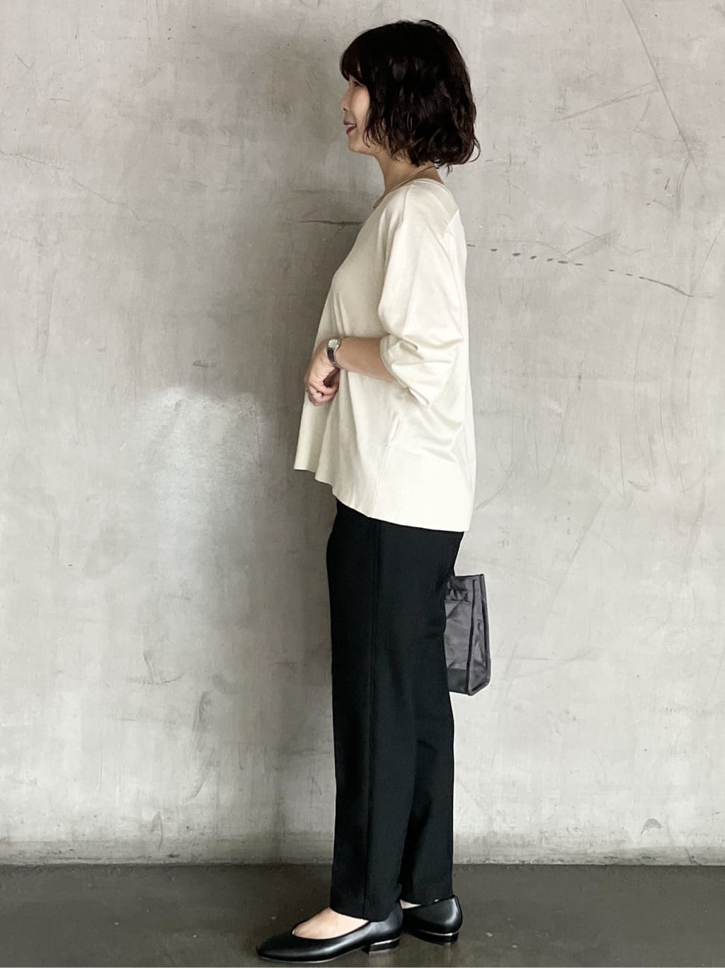 tomokoさんの「OPAQUE.CLIP｜【抗菌防臭加工／生活防水】メタルパーツVフラットパンプス」を使ったコーディネート