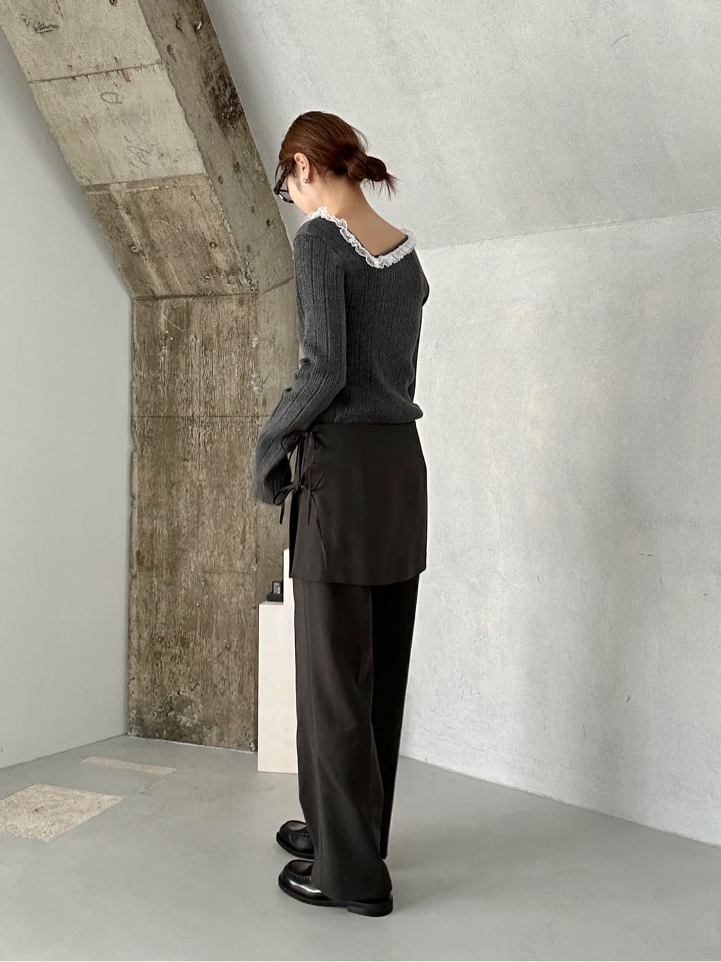harunaさんの「CODE A｜layered skirt pants」を使ったコーディネート