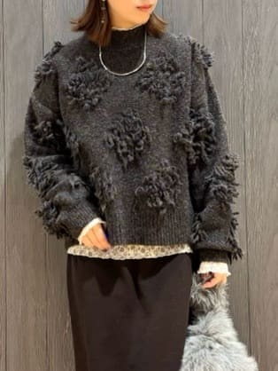 meiさんの「SHOO･LA･RUE｜【S-LL】上品なレースハイネックトップス」を使ったコーディネート
