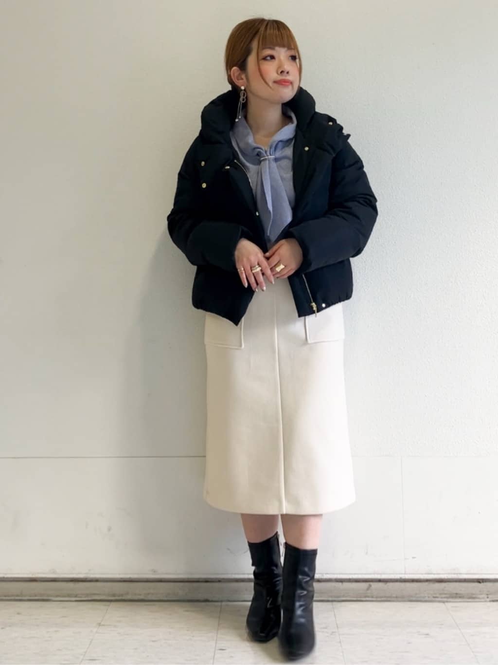 MIPPOさんの「index｜KAWADAダウンショートコート【撥水／洗濯機OK／静電気防止裏地】《XS～LL》」を使ったコーディネート