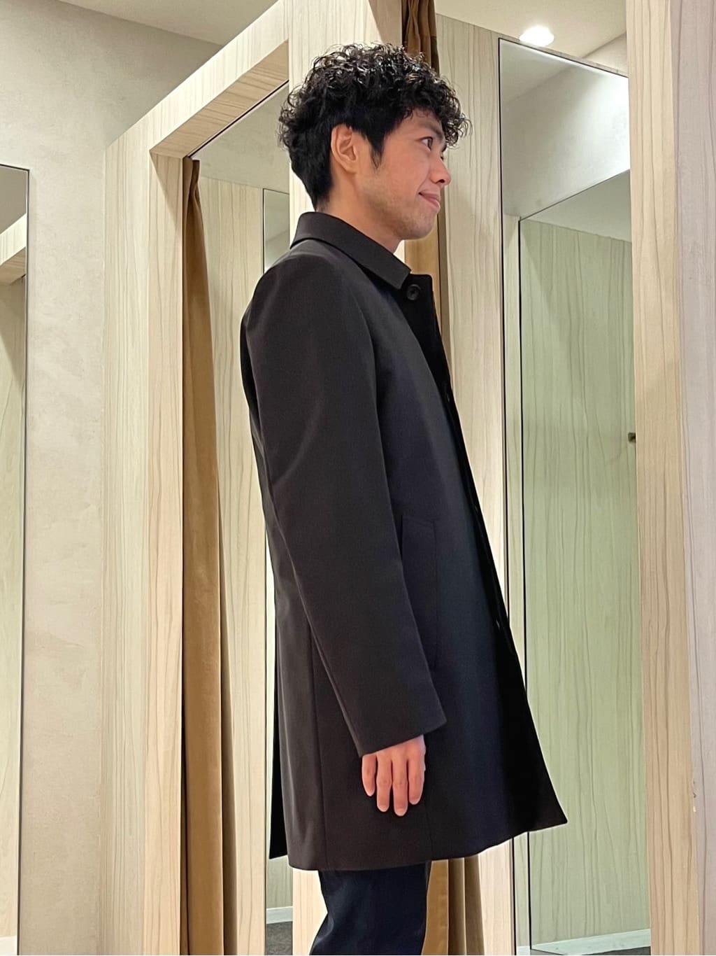URAさんの「TAKEO KIKUCHI｜【ダウンライナー付き】メランジ ステンカラー コート」を使ったコーディネート