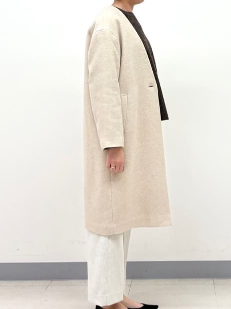 まいこさんの「INDIVI｜【軽量／ウール混】ライトフォルム ロングコート」を使ったコーディネート