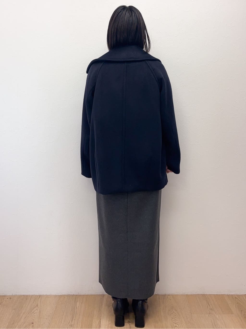 Takeさんの「OPAQUE.CLIP｜カシミヤブレンドウールミドルピーコート」を使ったコーディネート
