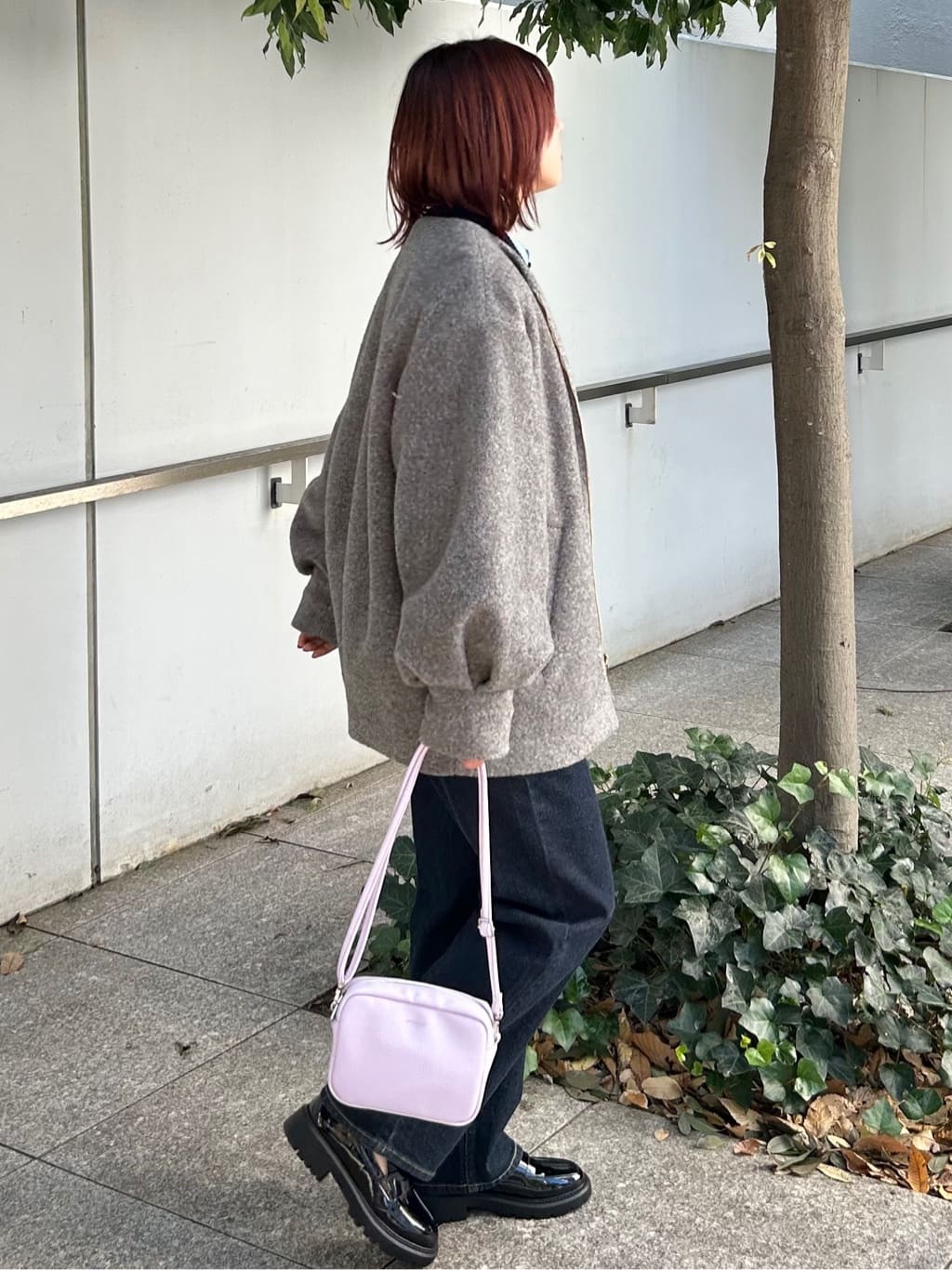 RINAさんの「OPAQUE.CLIP｜ツイードライクZIPニットカーディガン」を使ったコーディネート