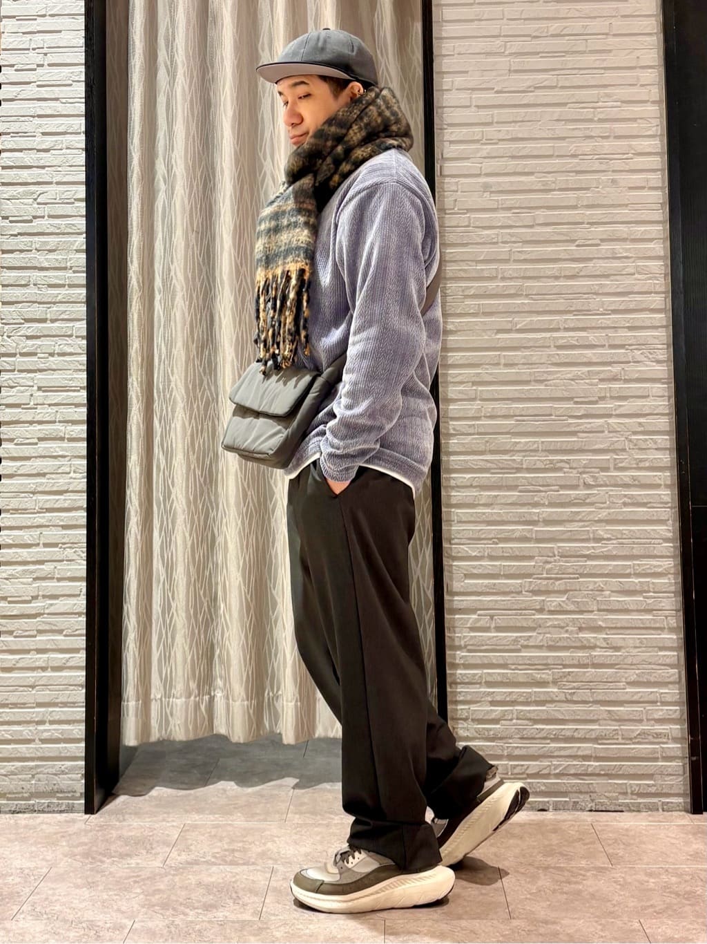 Pーyamaさんの「THE SHOP TK｜【心地良い、滑らかさ】レイヤード風ケーブル ニットソー 【洗濯機OK】」を使ったコーディネート